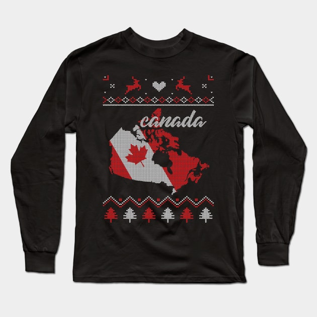 Christmas in Canada Long Sleeve T-Shirt by Toogoo